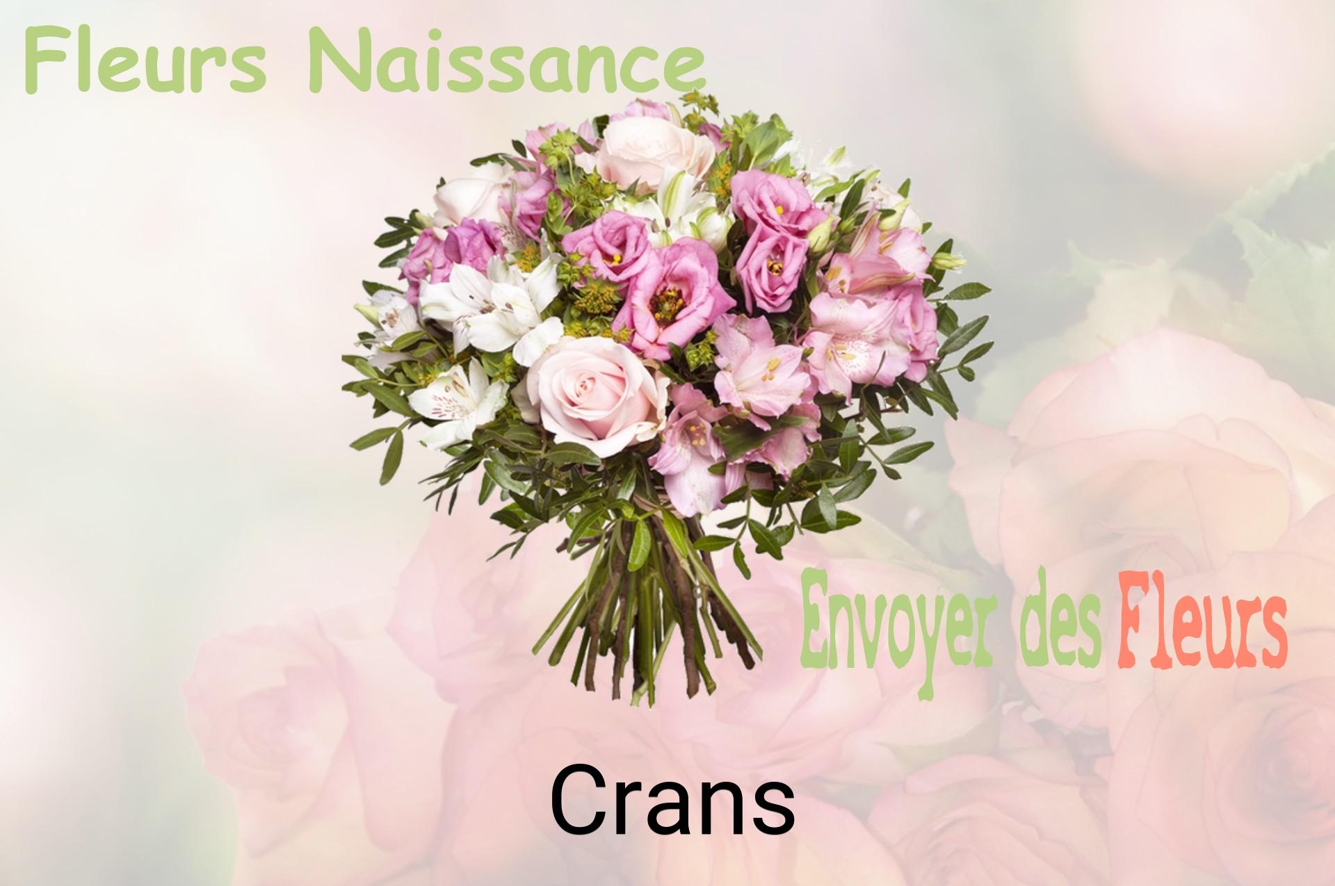 Bouquet de fleurs de naissance livré à Crans