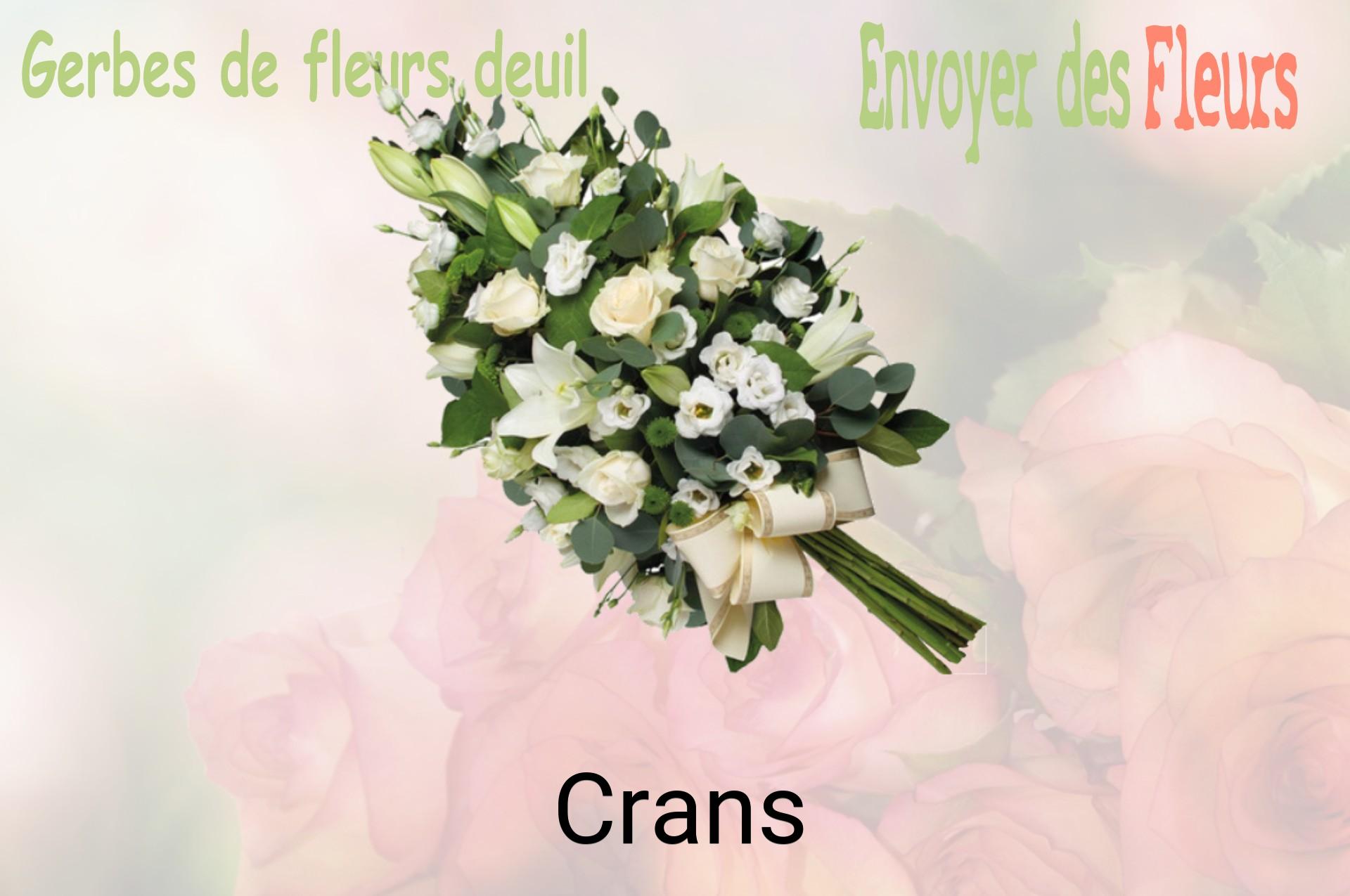 Gerbe de fleurs de deuil livrée à Crans